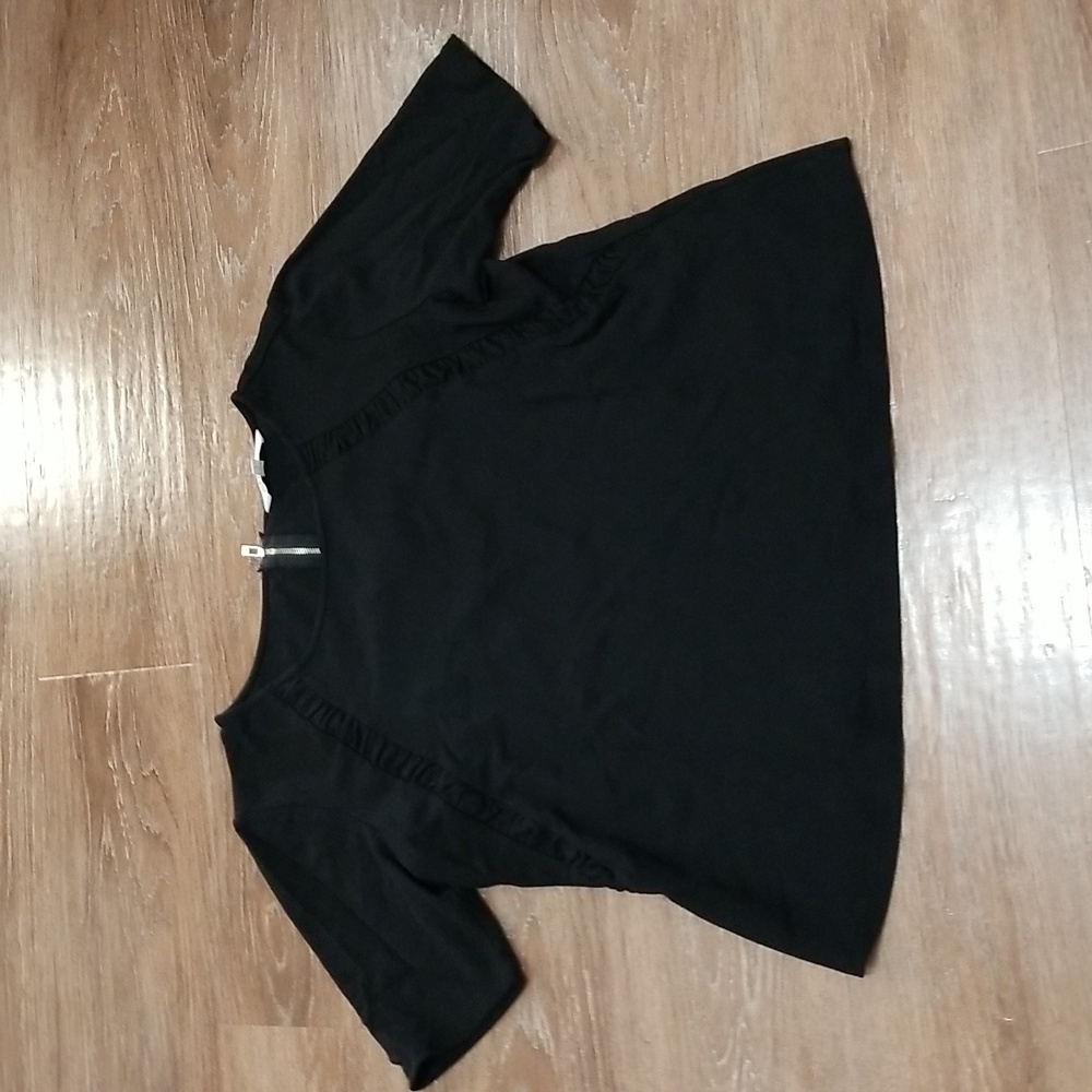 (L) Cleo Classic Black Top Date Night Business Casual Office Weekend Versatile